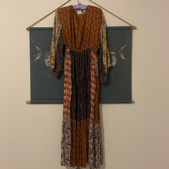 🌙FREE PEOPLE Bombay Mixed Print Kimono/Sand Combo🌙 - Picture 8 of 8